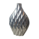 Brushed aluminium vase