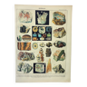 Gravure ancienne 1898, Minéraux 2, roches, pierres précieuses • Lithographie, Planche originale