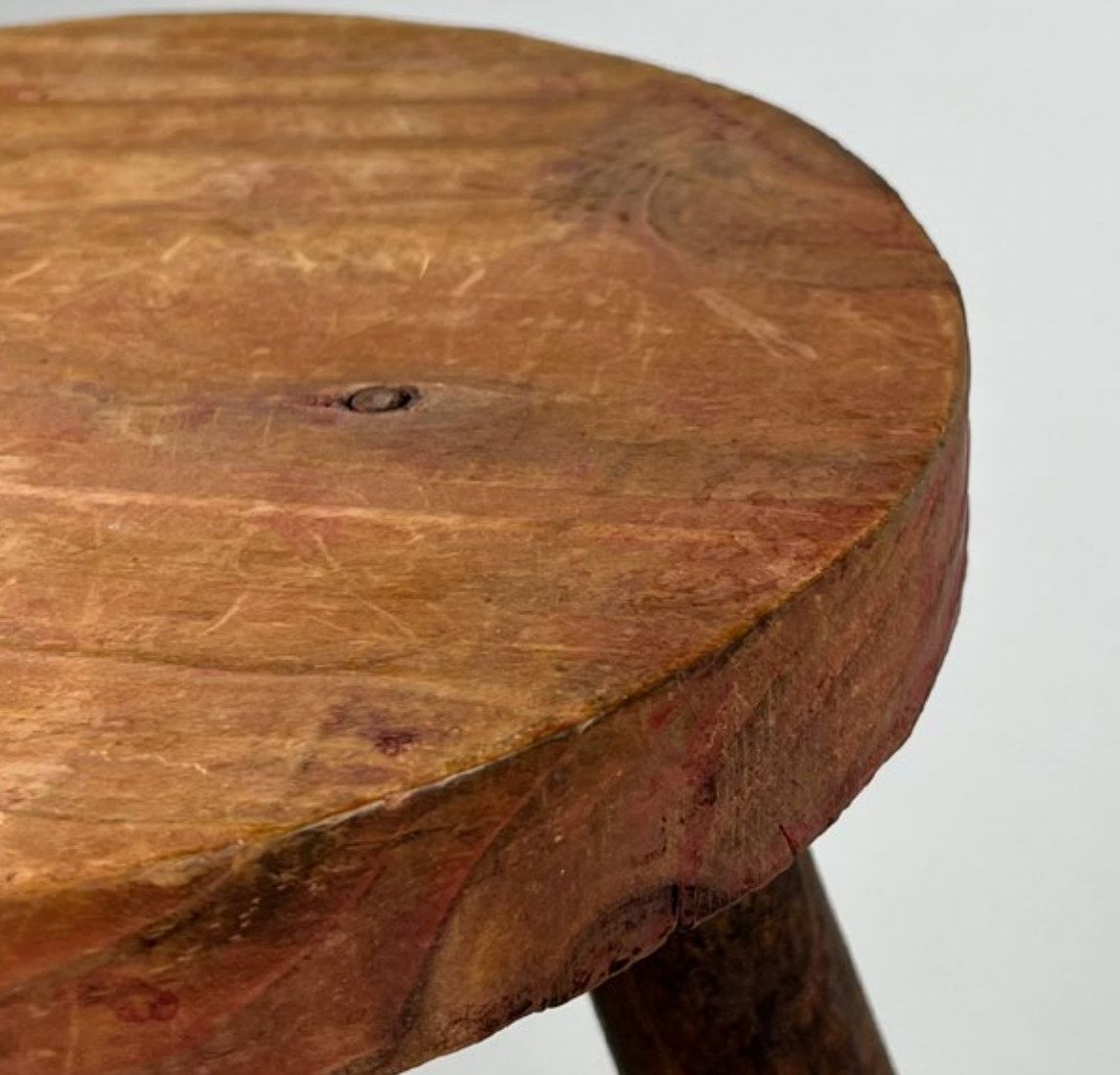 Vintage tripod wooden stool