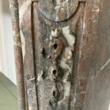 Louis XV style fireplace in red breche marble 19th century