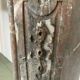 Louis XV style fireplace in red breche marble 19th century