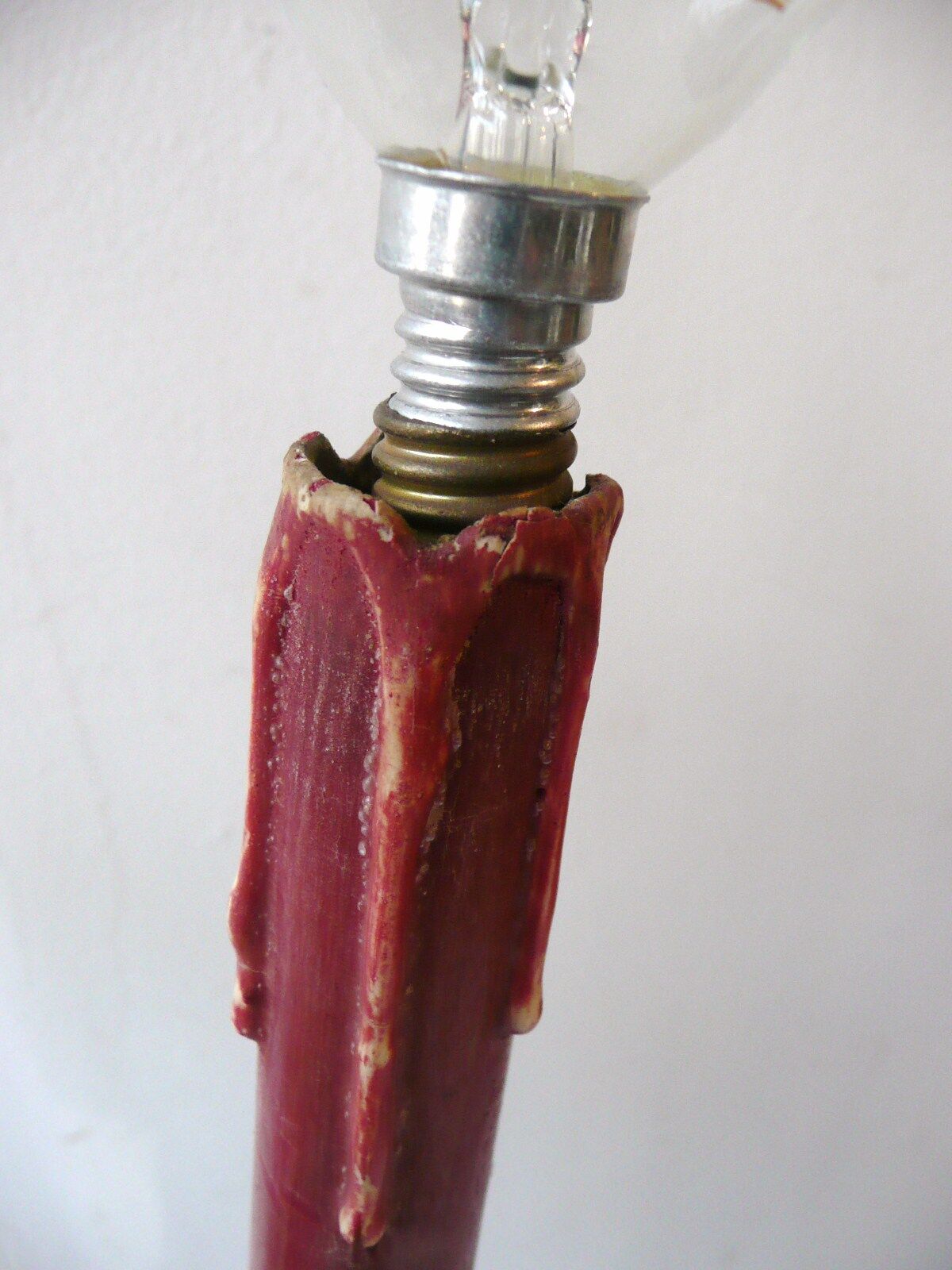Lamppost in candlelight 50s vintage 1950 to restore