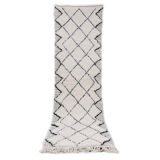 Berber corridor carpet black diamond 85x300 cm