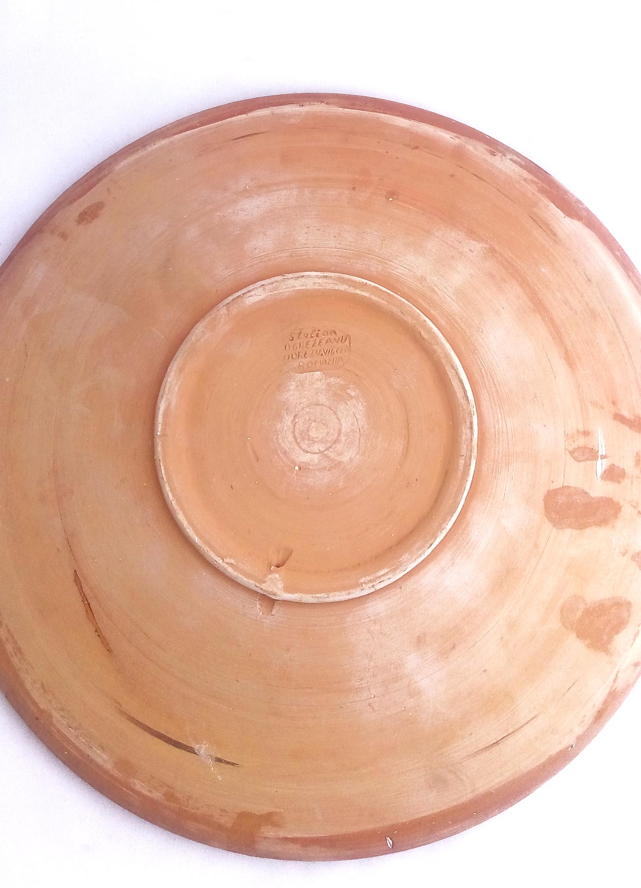 Romanian 1970 Horezu roosters dish