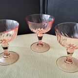 3 Luminarc Rosaline Model Champagne Glasses