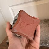 Ancient Ceramic Vase Terracotta Glazed Handmade Signed F aupon