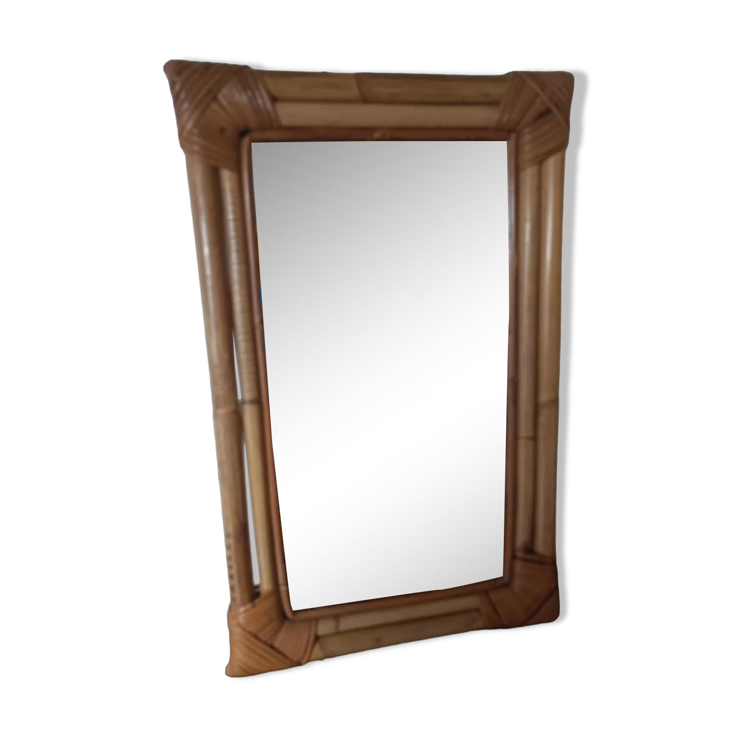 Bamboo/rattan mirror