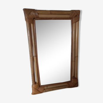 Miroir bambou/rotin