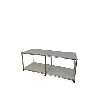 Meuble TV / table basse USM Haller en Gris Clair