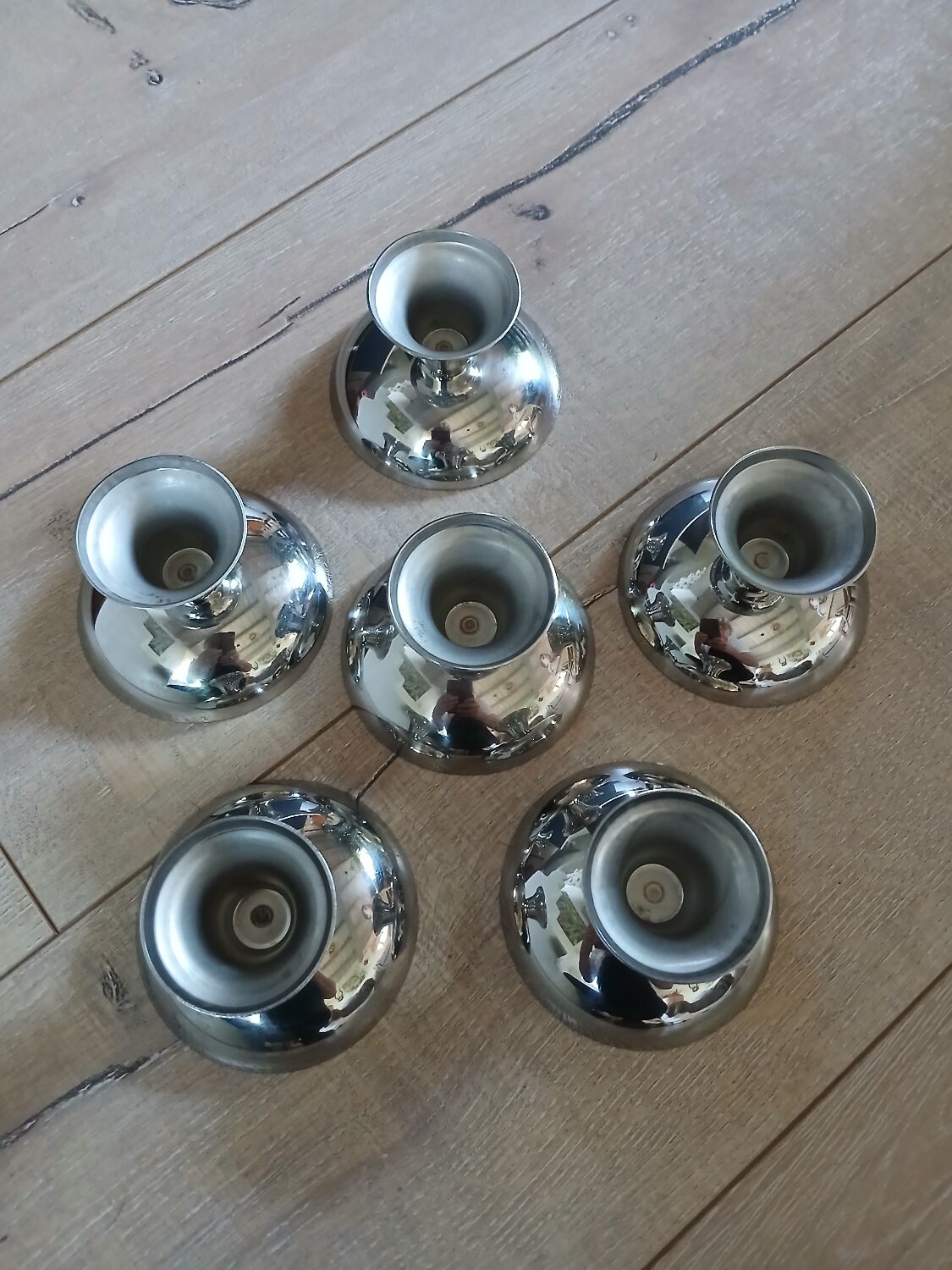 6 coupes à glace/ sorbet en inox