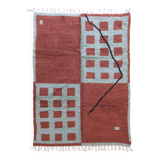 Modern Brick Red Rug - 296 x 212 cm