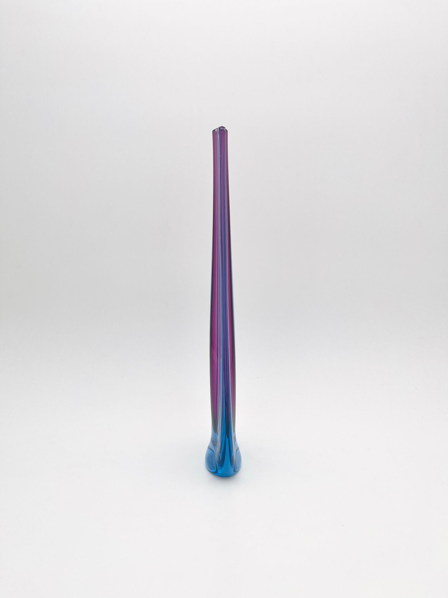 Soliflore Murano Flavio Poli Sommerso Blue Violet 30cm 479g