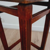 Botanical animal pattern tiled stool
