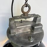 MAZDA INDUSTRIAL PENDANT Ø 50 CM 1960 BLACK ENAMEL