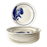 Badonviller Tulips dessert plates, Marlène