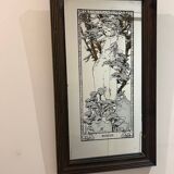 mirror Alphonse Mucha model Winter