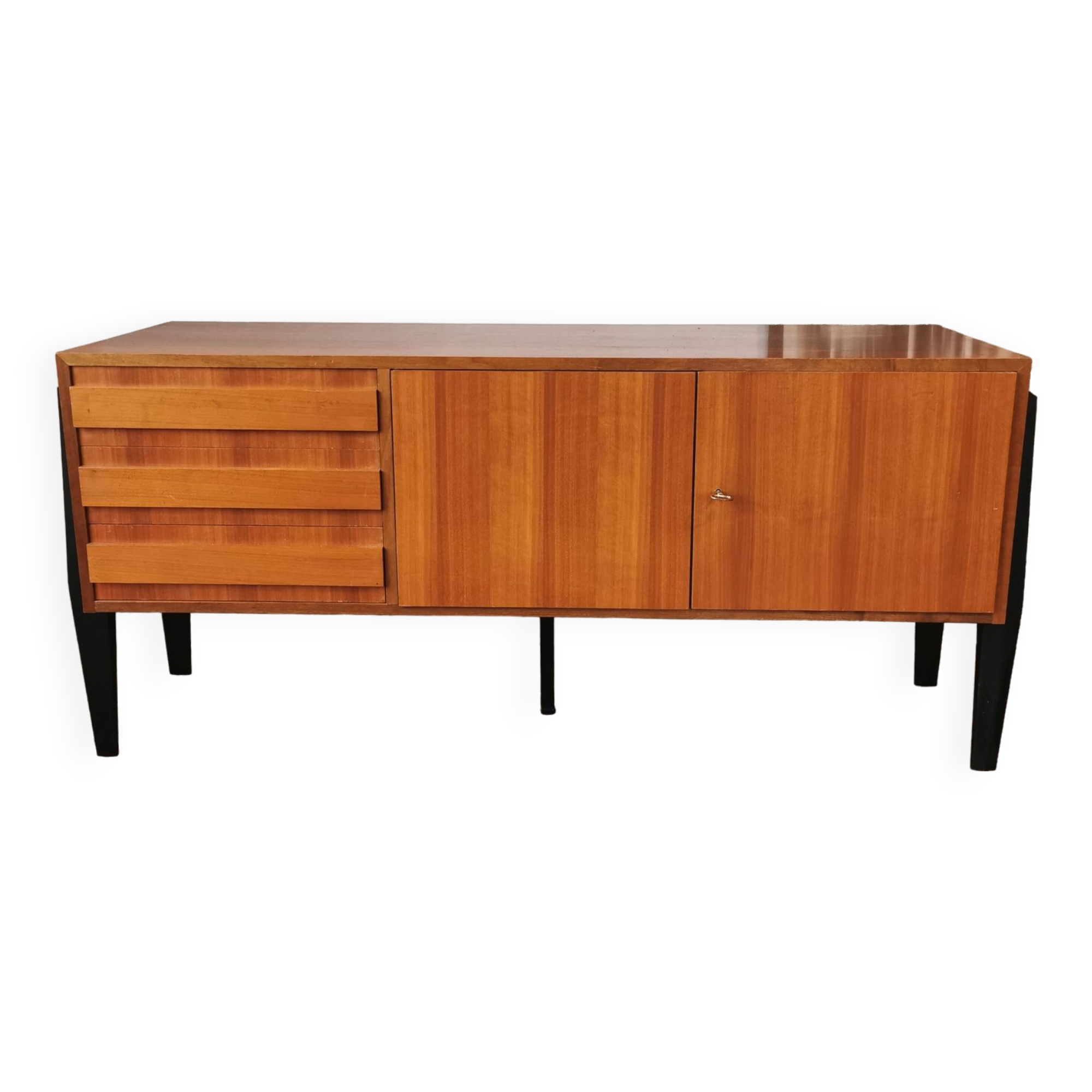 Vintage sideboard, walnut veneer