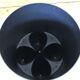 Stool or black Ubu bedside table by Philippe Starck vintage 1990s dent