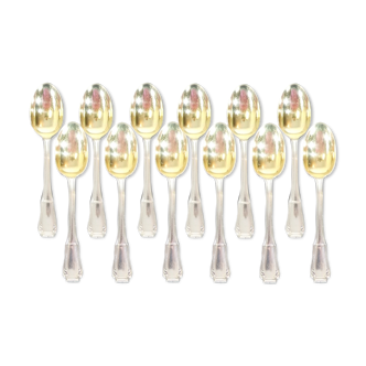 12 spoonfuls a moka boulenger silver metal modele regence berry