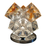 Lampe cubes en verre de stella par poliarte verona desing albino poli " 197