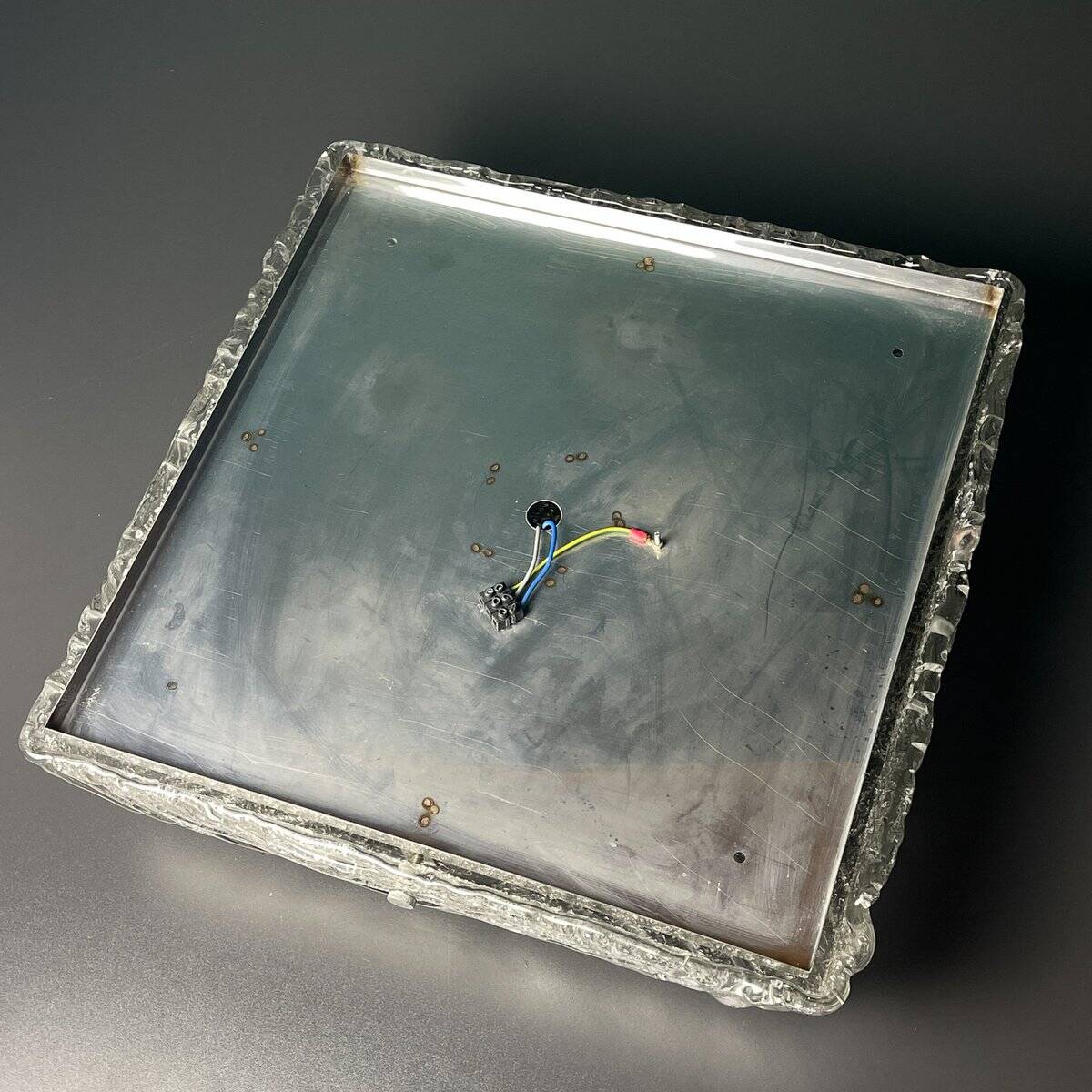 Vintage large Murano glass ceiling lamp by J. T. Kalmar, Austria, 1960s.