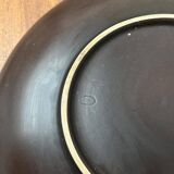 Mid-century German studio pottery wall plate with Ruscha sunflower motif, 1960s.