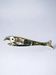 Fish bottle opener, abalone shell & alpaca, Mexico, 1980