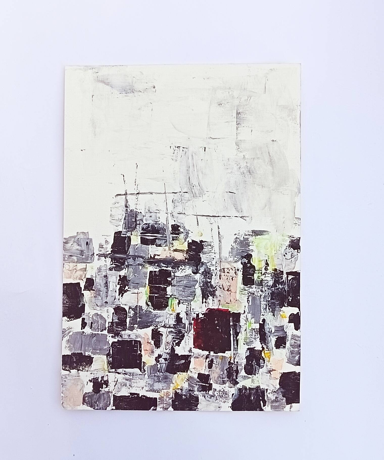 Original abstract painting – urban composition – dlg Nicolas de Stael