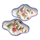 Vintage Ceramic Bowls – Hand-Painted Floral Design
