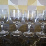 Lot de 4  petits verres  anciens