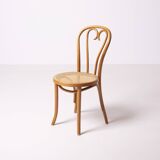 Thonet / Radomsko heart chair, set of 4, hand woven cane, Poland, circa 198