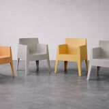 Set of 4 Vintage Mid-Century Modern Atlantide Collection Toy Plastic Chairs