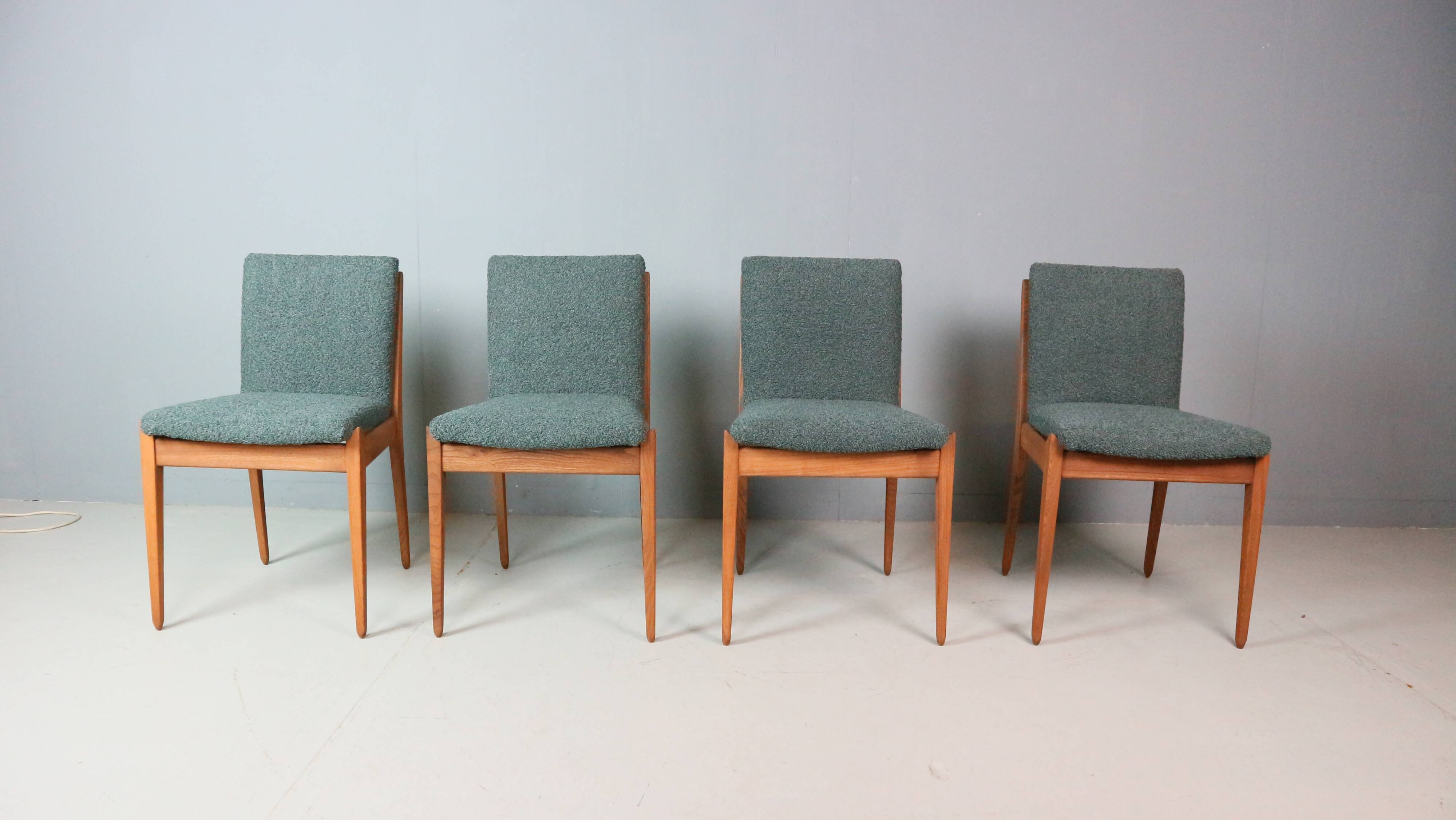 Set of four dining chairs by ISA Bergamo, 1960s.