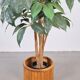 Vintage Oak Indoor Planter, Denmark, 1960s