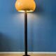 Vintage mushroom floor lamp in brown acrylic glass
