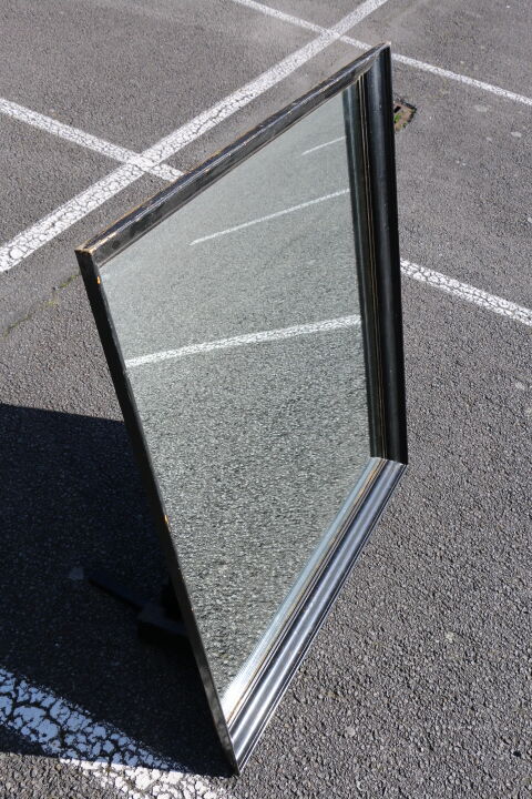 Rectangular black mirror 127Cm