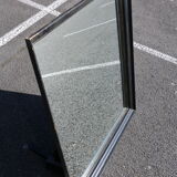 Rectangular black mirror 127Cm