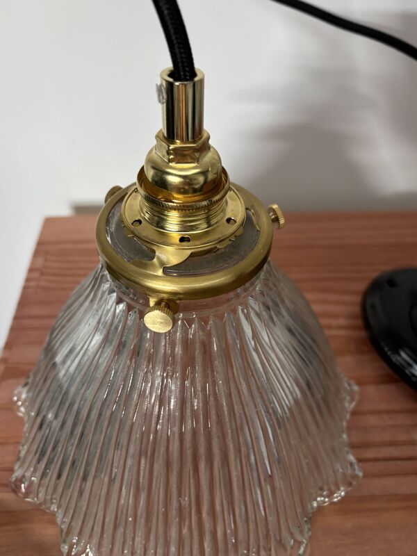 Suspension grosse tulipe holophane