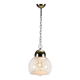 Vintage chrome metal suspension, Italian design from the 1970s.
