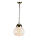 Vintage chrome metal suspension, Italian design from the 1970s.