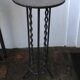 Metal side table vintage wrought iron