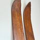 Old vintage wooden ski