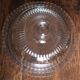 Large glass bell jar and its vintage cheese dessert plate.