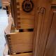Louis XV style crossbow chest of drawers stamped in solid cherry wood