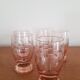 Set of 5 pink glasses
