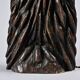 Owl table lamp in carved wood by BEAL, circa 1970.