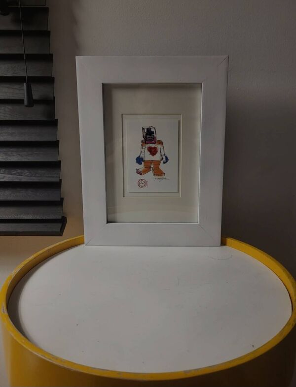 Carte d'art Cosmogolem, Géant de l'espoir, Koen Vanmechelen, kunstkaart