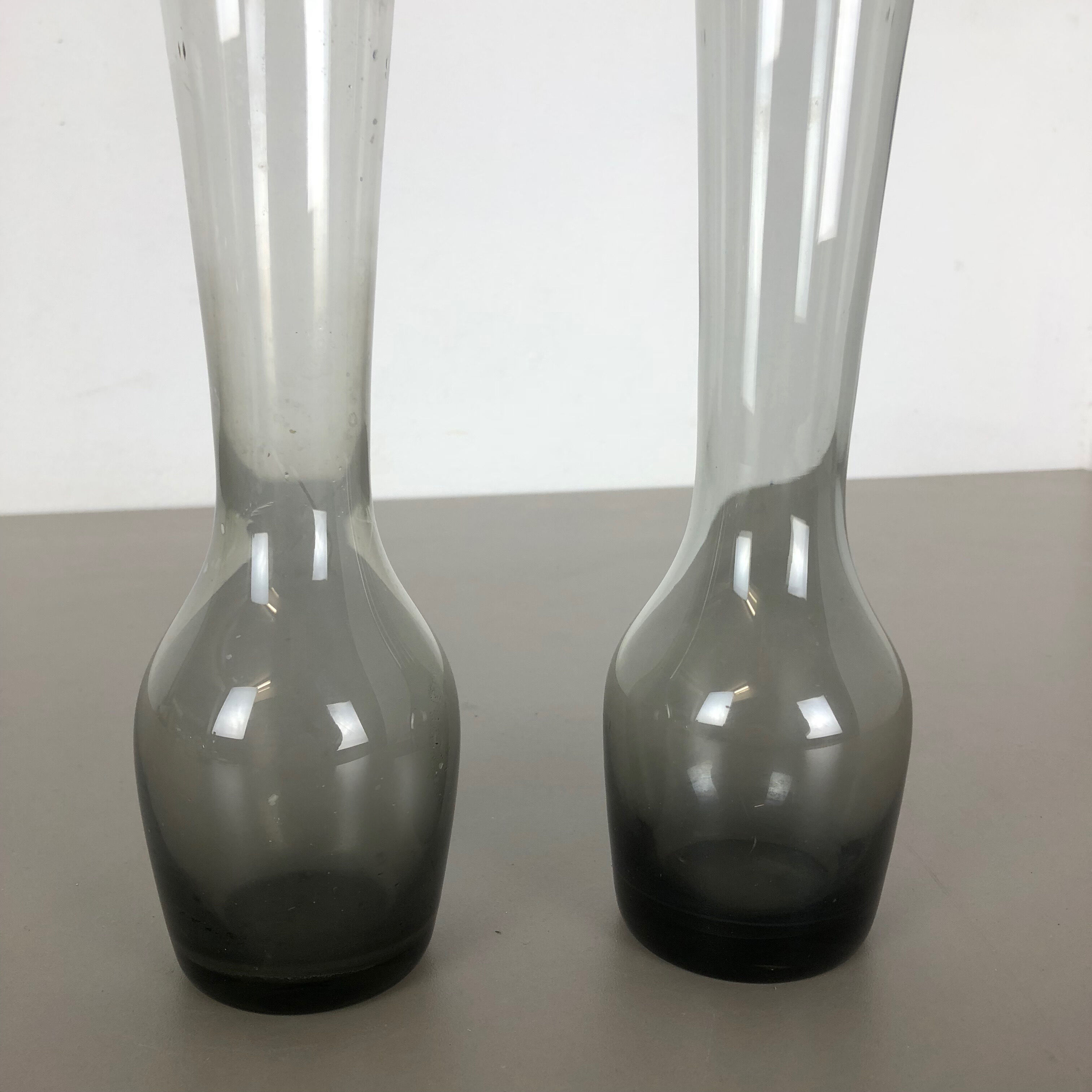Set of 2 turmalin vases by Wilhelm Wagenfeld for WMF, Germany 1960s