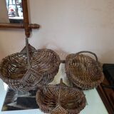 Lot of old wicker baskets