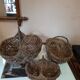 Lot des paniers ancienns  en osier